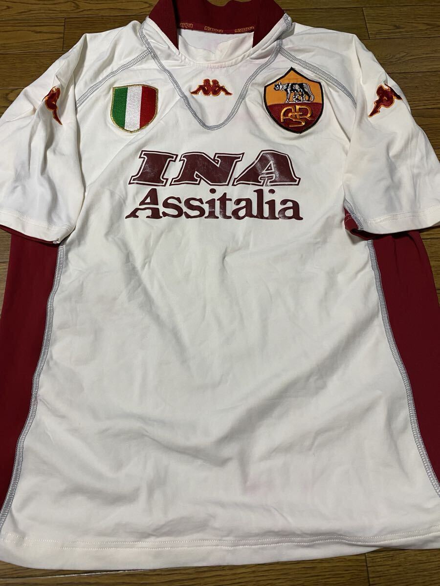 2001 ASローマAWAYユニフォーム KAPPA社製 トッティ バティストゥータ デルヴェッキオ トンマージ カンデラ カフー サムエル拍卖