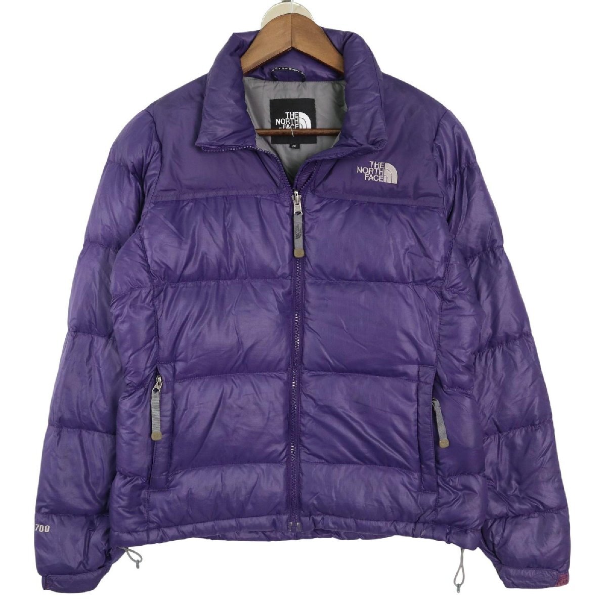 ノースフェイス 80/L レディース S 位 700フィル THE NORTH FACE 紫 パープル ダウンジャケット 古着 中古 nj44拍卖