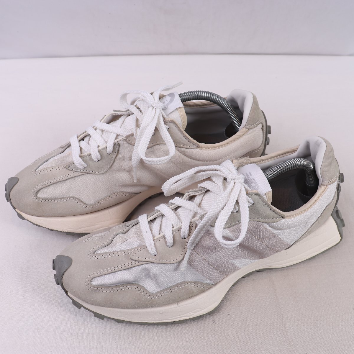 327 ニューバランス 27.5cm/new balance 灰 グレー 白 ホワイト 中古 古着 メンズ スニーカー yy7336拍卖