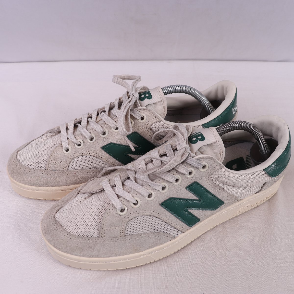 PROCTCCG ニューバランス 27.5cm/new balance 灰 グレー 緑 グリーン 中古 古着 メンズ スニーカー yy7367拍卖