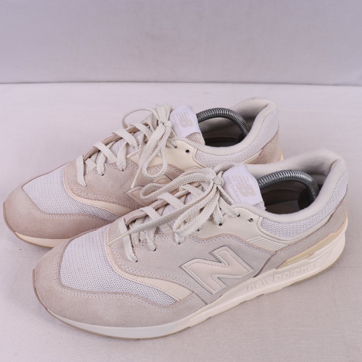 997H ニューバランス 27.5cm/new balance ライトグレー 白 ホワイト 中古 古着 メンズ スニーカー yy7357拍卖