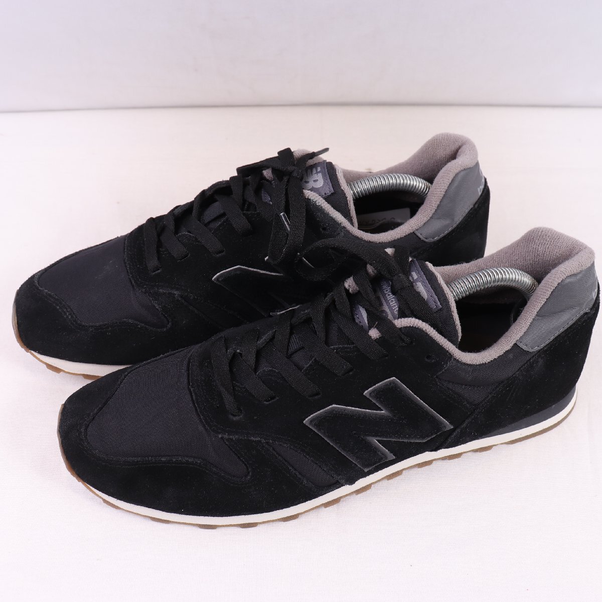 373 ニューバランス 28.0cm/new balance 黒 ブラック 灰 グレー 中古 古着 スニーカー メンズ yy7390拍卖
