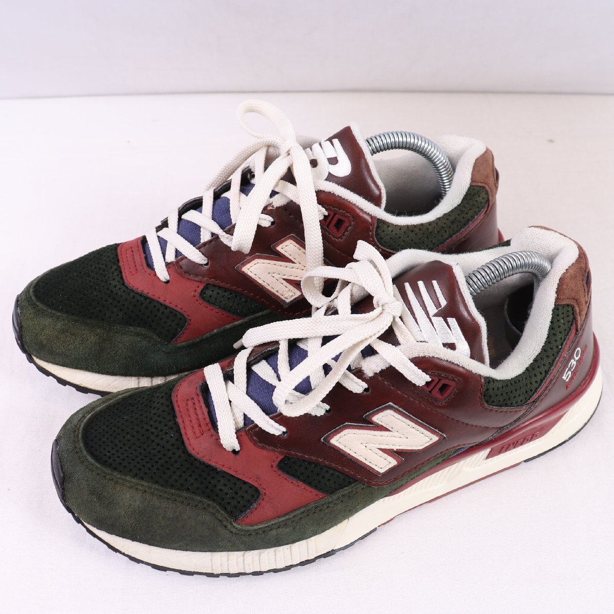 530 ニューバランス 26.0cm/new balance 緑 グリーン エンジ 茶 ブラウン 紺 ネイビー 中古 古着 メンズ スニーカー yy7407拍卖