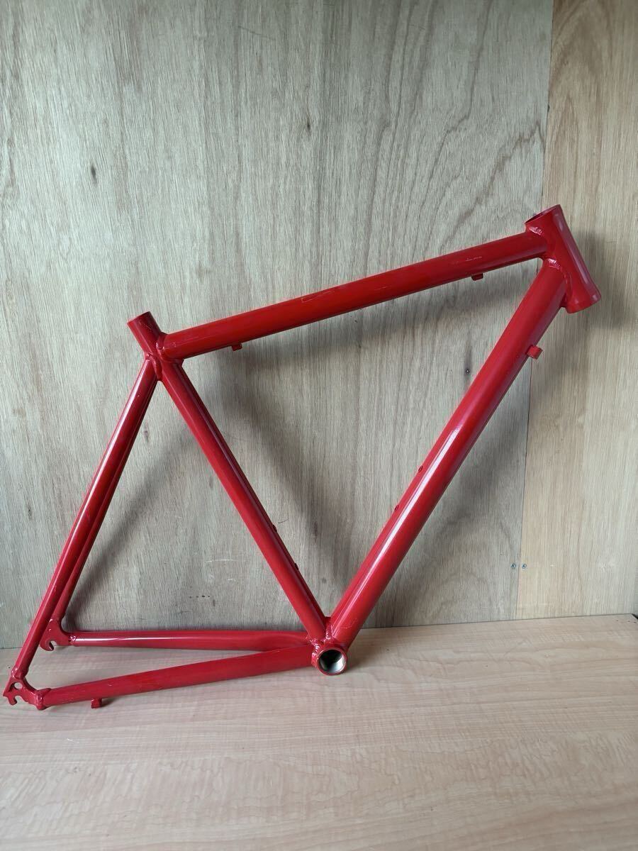 24 ロードバイク アルミフレーム ノンブランド フレーム フロントフォーク無し 自転車屋 中古フレーム カスタム 自転車パーツ拍卖