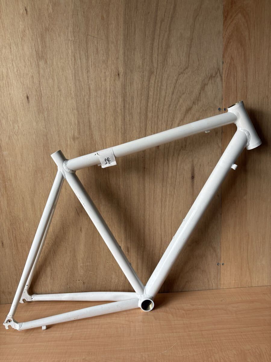 28 ロードバイク アルミフレーム ノンブランド フレーム フロントフォーク無し 自転車屋 中古フレーム カスタム 自転車パーツ拍卖