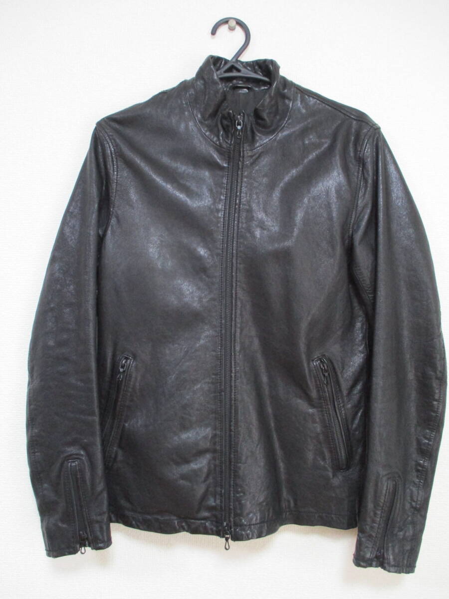 ★ナノユニバース レザージャケット Sサイズ やぎ革 黒★拍卖