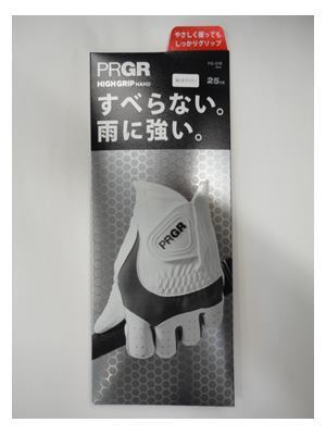 ■PRGR HIGH GRIP HAND GLOVE プロギア ハイグリップ ハンド メンズグローブ【25cm/WH】PG-319『すべらない、雨に強い』拍卖