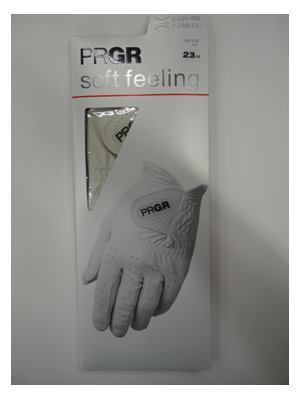 ■PRGR Soft Feeling GLOVE プロギア ソフトフィーリング メンズグローブ【23cm/WH】『柔らかいのにやぶれにくい』PG-119拍卖