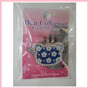 ■BearCollection Golf MarkerFaceタイプ【デイジー】クリップ付拍卖