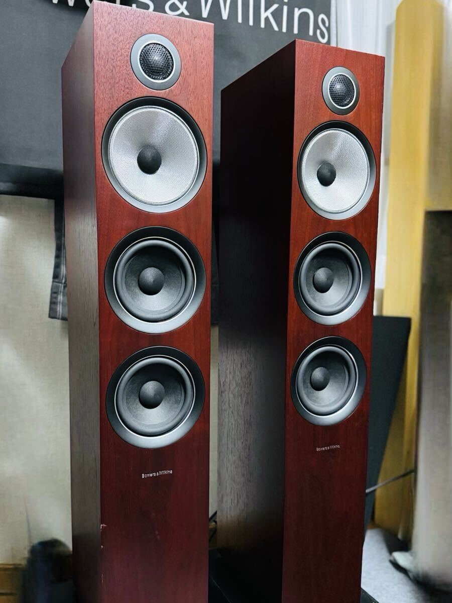 【元箱付】Bowers & Wilkins 704S2/MR ローズナット B&W フロアスタンディング・スピーカー ペア 2台  バウワース ウィルキンス marantz拍卖