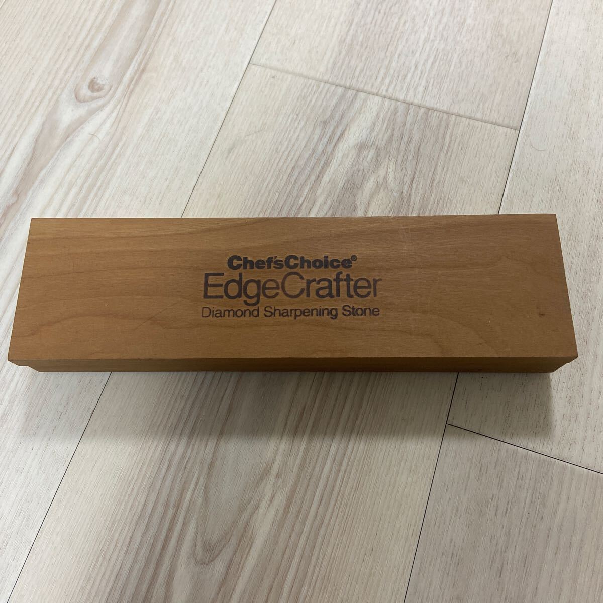 30-11-2-26 シェフスチョイス ダイヤモンドシャープニングストーン 包丁研ぎ 木箱 舐石拍卖