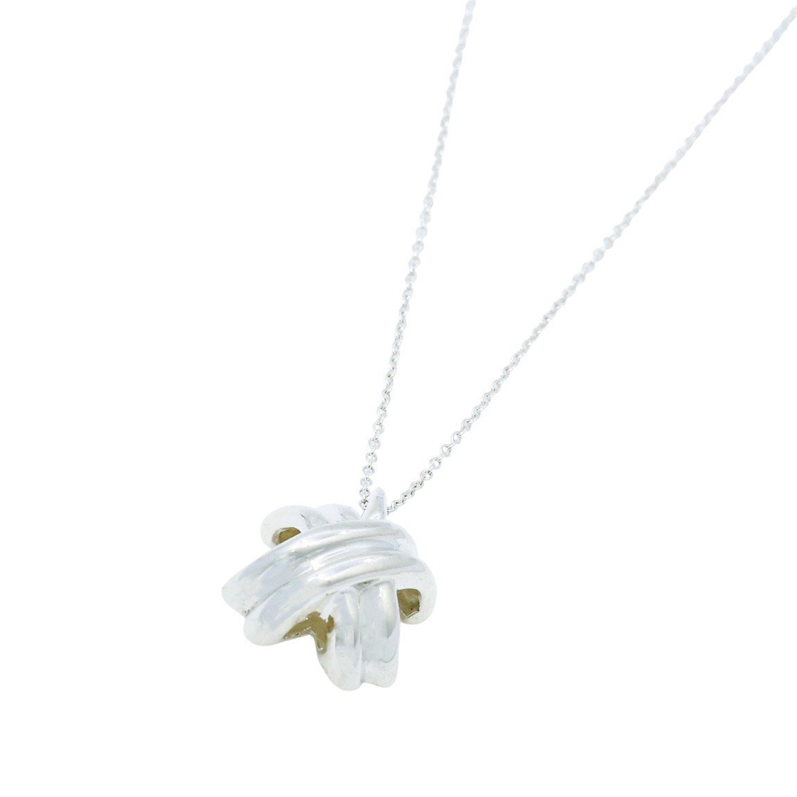 ■ 1円 ~ 正規 中古 美品 ■ ティファニー Tiffany &Co.■ シグネチャー クロス ペンダント ネックレス ■ シルバー SV 925 銀 アクセ拍卖