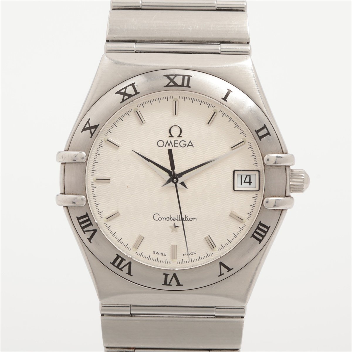 ■ 1円 ~ 中古品 参定22.0万■ OMEGA オメガ ■ コンステレーション 1512.30 1552/862 ■ クォーツ ホワイト 白 メンズ ユニセックス拍卖