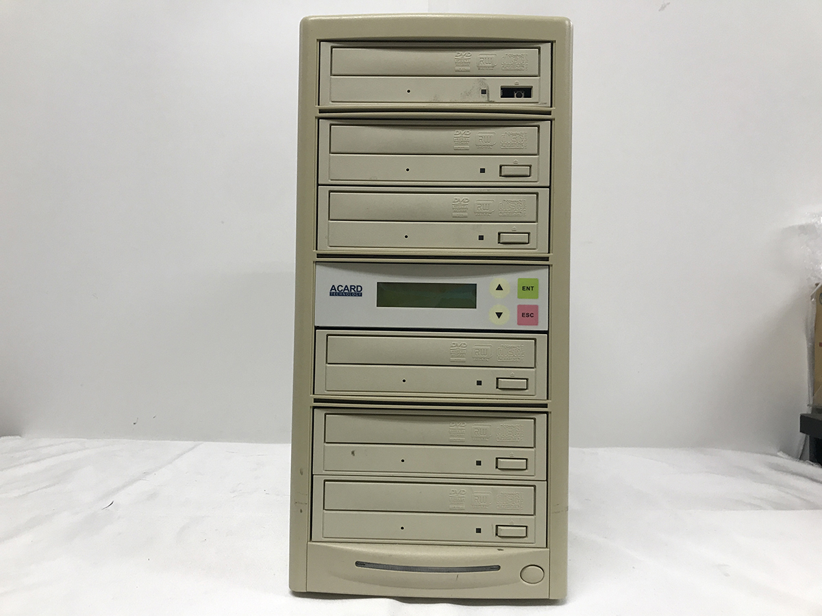 訳有中古■ACARD デュプリケーター DVD・CD対応 動作OK 2ドライブのみ不良★送料無料拍卖