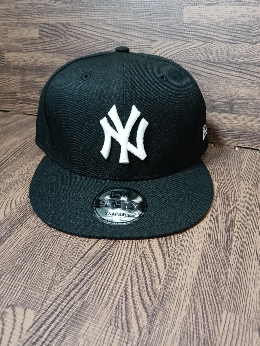 新品 NEW ERA キャップ 9FIFTY フリーサイズ 調整可能 ニューエラ ブラック ヤンキース NEWERA拍卖