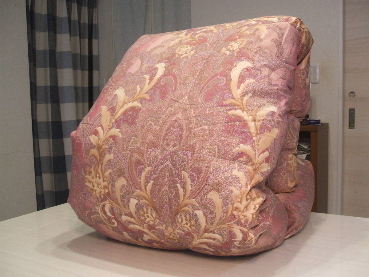 新品・三ツ星*日本羽毛製品協同組合保証*ホワイトダウン85%(1,2キロに増量)超軽量生地*羽毛布団(シングル*ピンク)拍卖