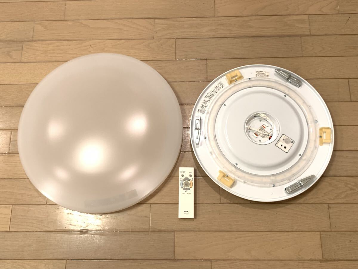 NEC LEDシーリングライト 6畳用 リモコン付 中古品拍卖