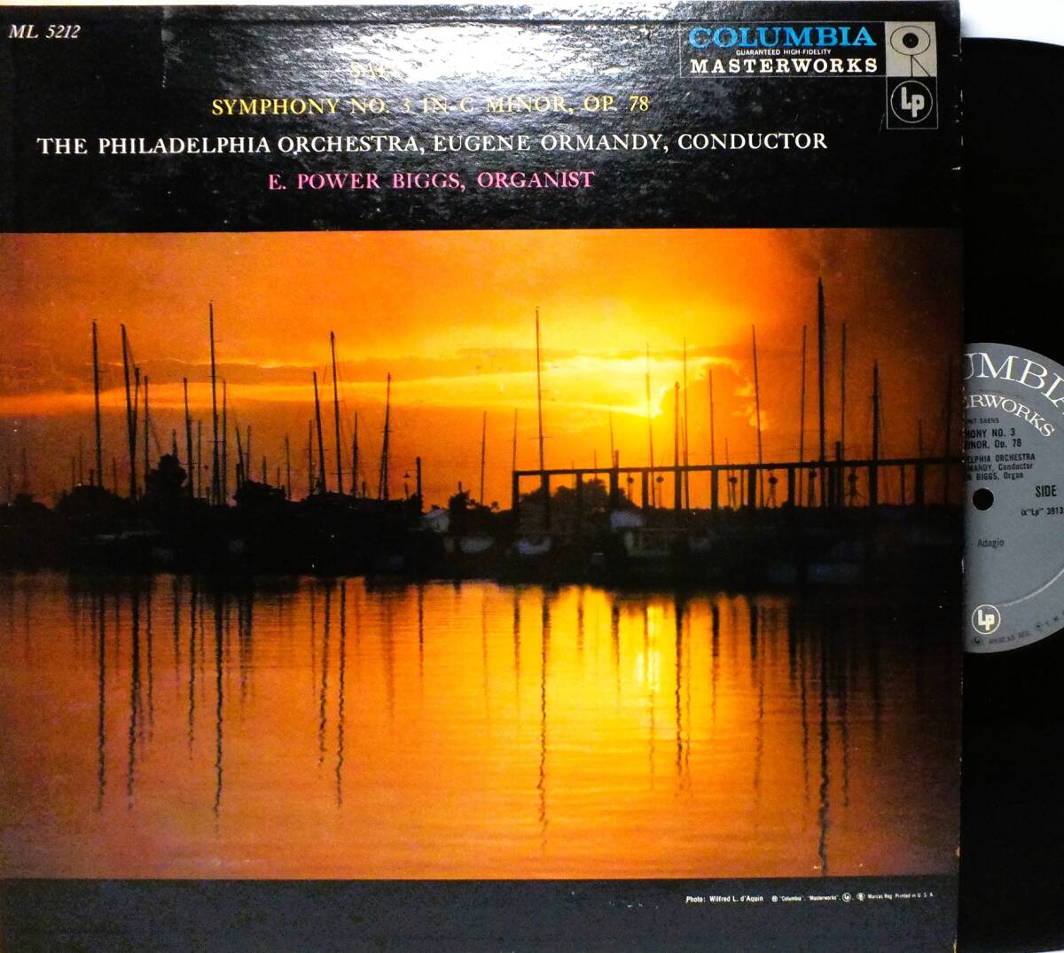 ML 5212 【オルガン】パワー・ビッグス E.POWER BIGGS サン・サーンス 交響曲 第3番 オーマンディ LP【8商品以上同梱で送料無料】2510拍卖