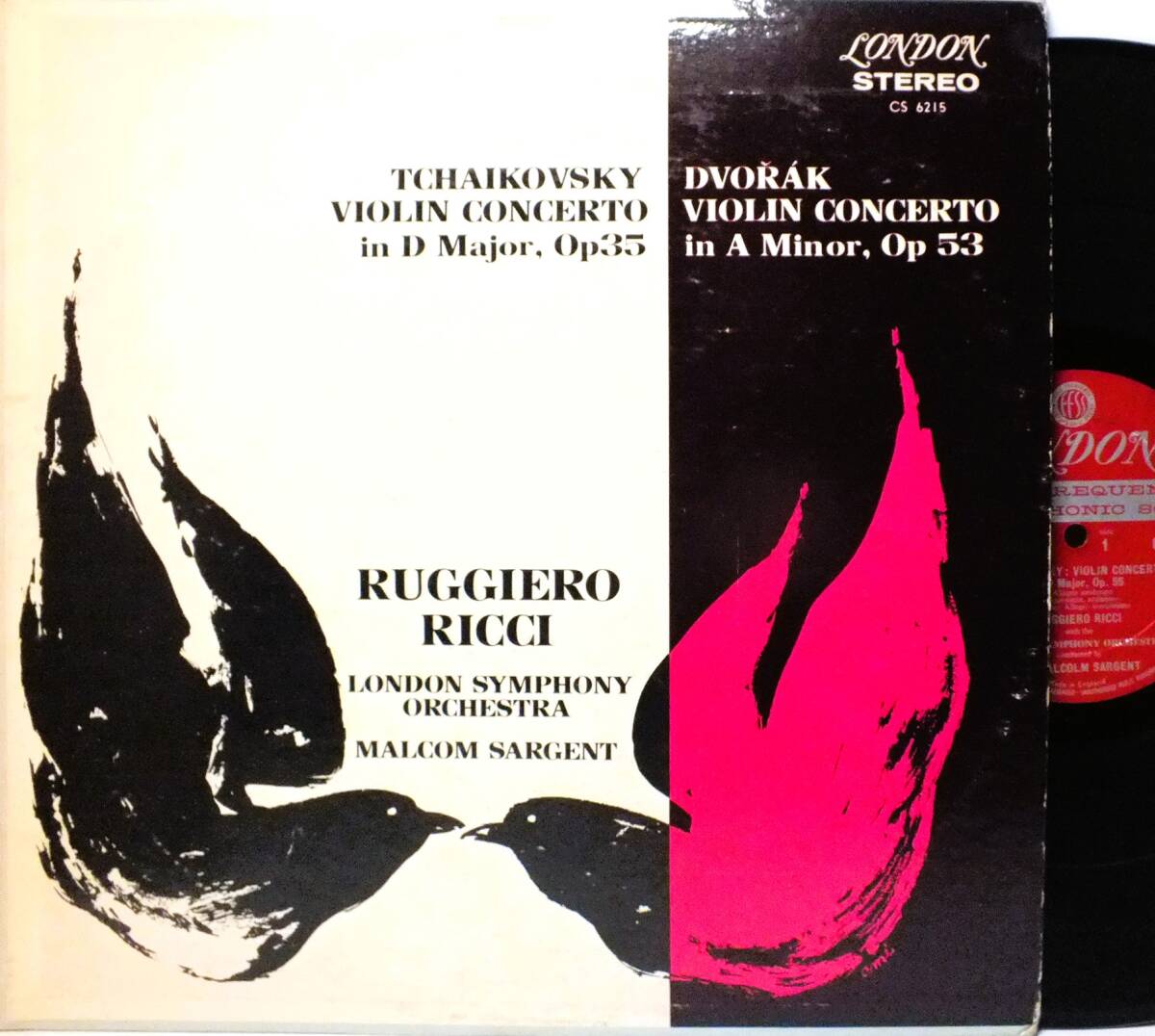 CS 6215 【ヴァイオリン】ルッジェーロ・リッチ チャイコフスキー ドヴォルザーク ヴァイオリン協奏曲 LP【8商品以上同梱で送料無料】2511拍卖