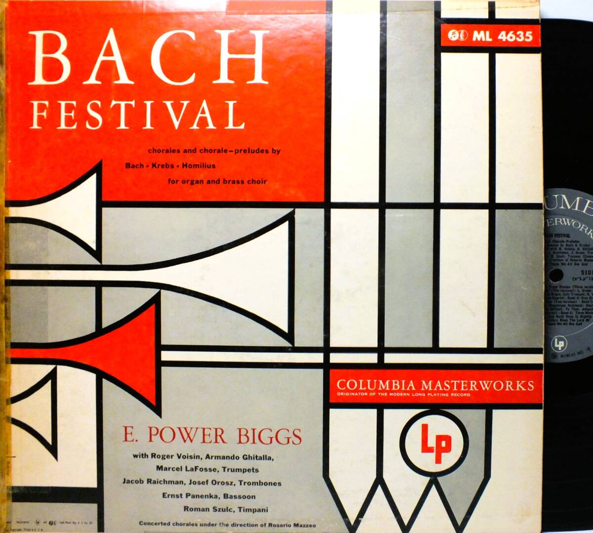 ML 4635【オルガン】パワー・ビッグス E.POWER BIGGS BACH FESTIVAL LP【8商品以上同梱で送料無料】2510拍卖