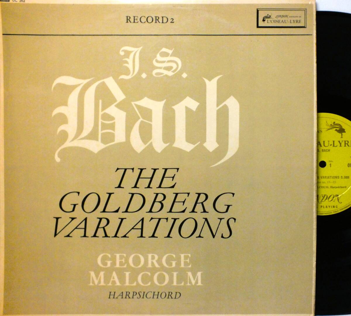 OL 262 【ハープシコード】ジョージ・マルコム GEORGE MALCOLM J.S.バッハ THE GOLDBERG VARIATIONS LP【8商品以上同梱で送料無料】2511拍卖