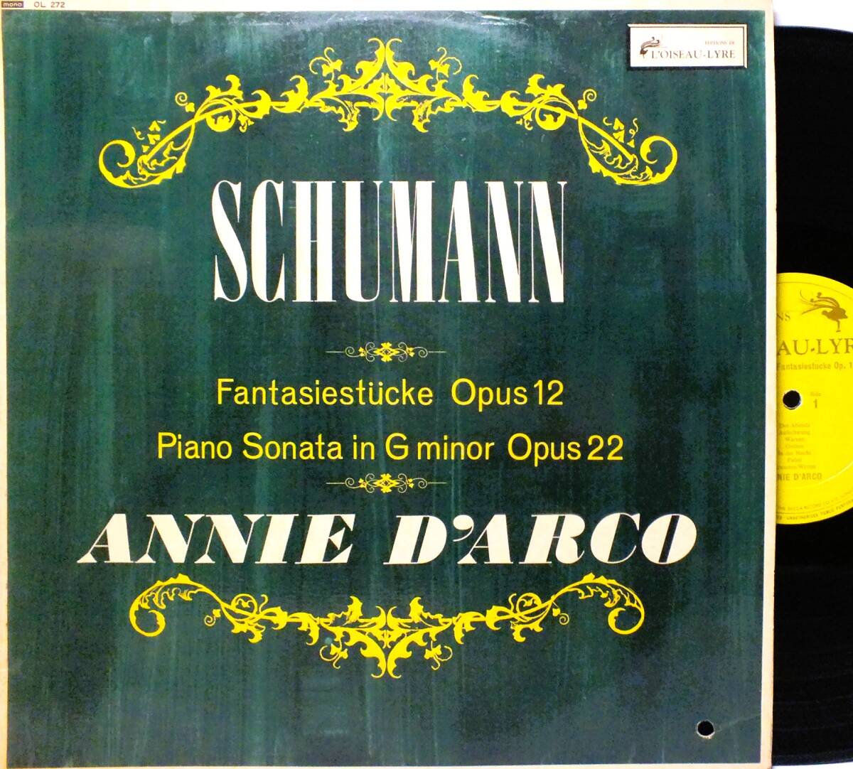 OL 272 【ピアノ】アニー・ダルコ ANNIE D' ARCO シューマン FANTASIESTUCKE / PIANO SONATA LP【8商品以上同梱で送料無料】2511拍卖