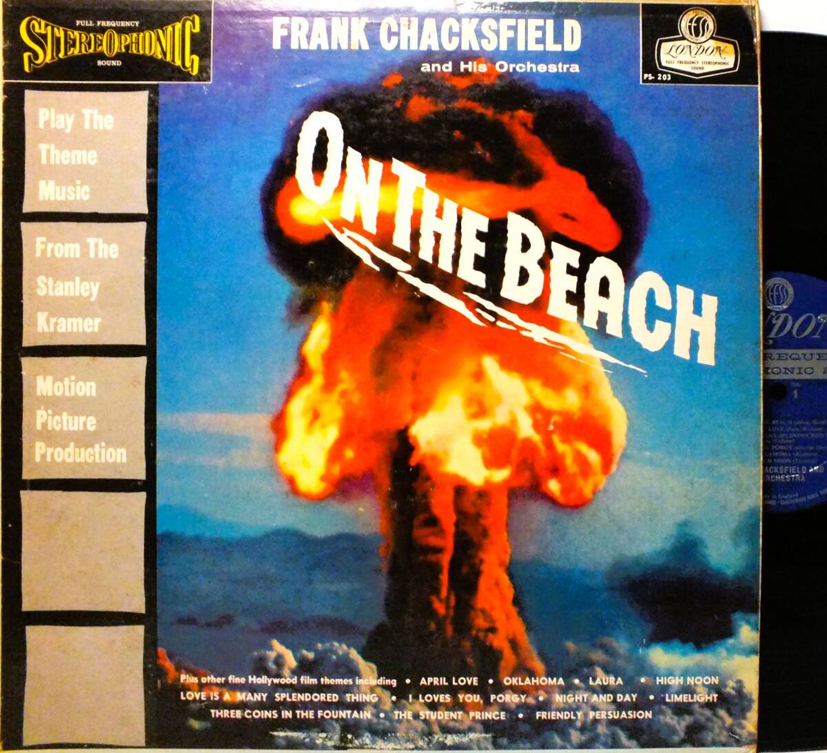 PS 203 フランク・チャックスフィールド CHACKSFIELD ON THE BEACH / HIGH MOON / LAURA LP【8商品以上同梱で送料無料】2511拍卖