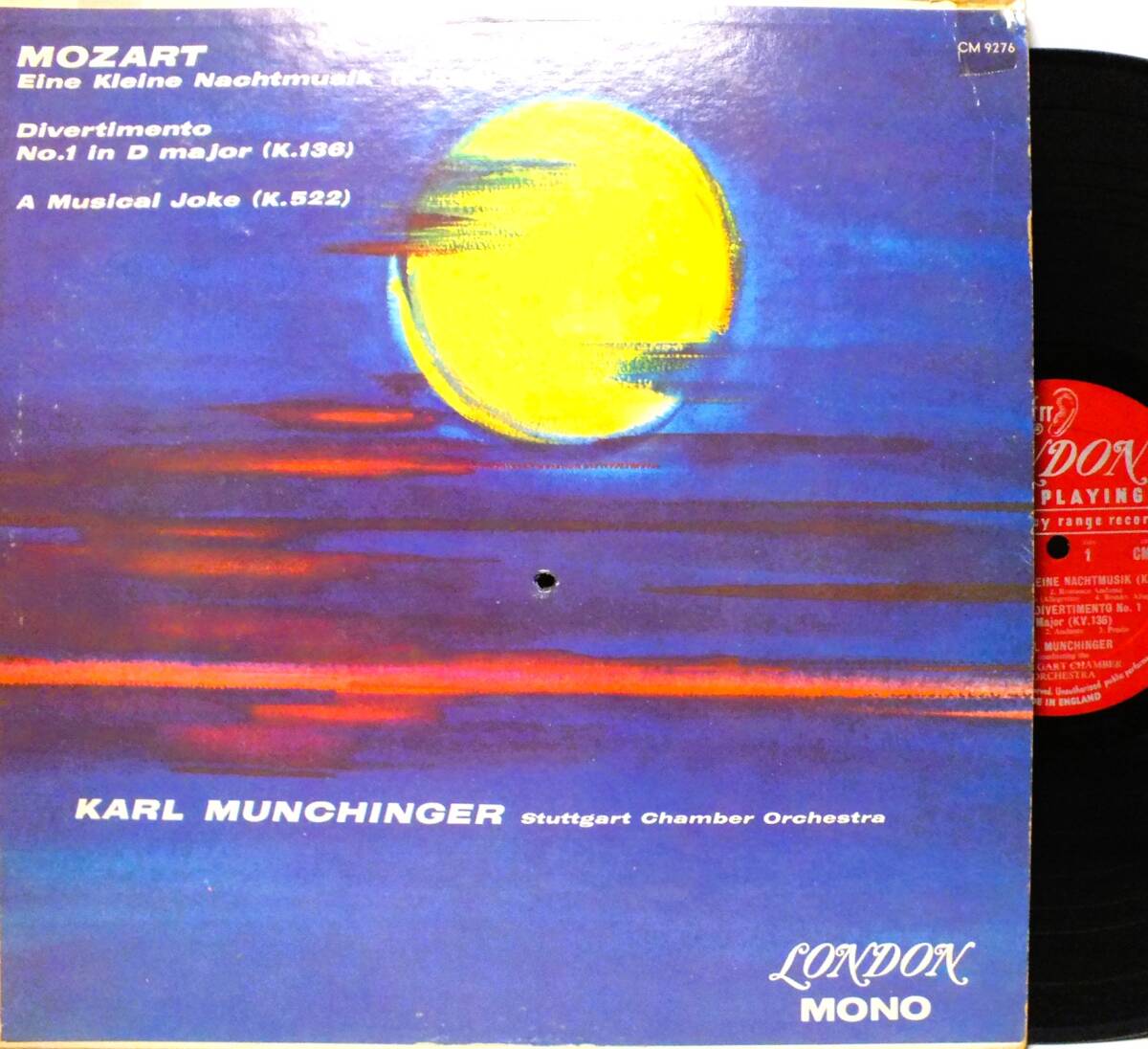 CM 9276 カール・ミュンヒンガー MUNCHINGER モーツァルト アイネクライネナハトムジーク LP【8商品以上同梱で送料無料】2511拍卖