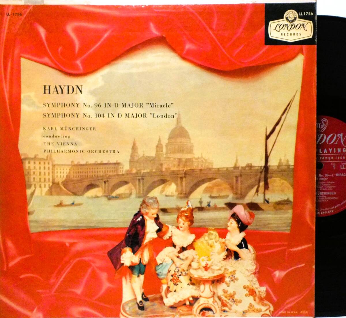 LL 1756 カール・ミュンヒンガー MUNCHINGER ハイドン 交響曲 第96番 第104番 ウィーン・フィル LP【8商品以上同梱で送料無料】2511拍卖