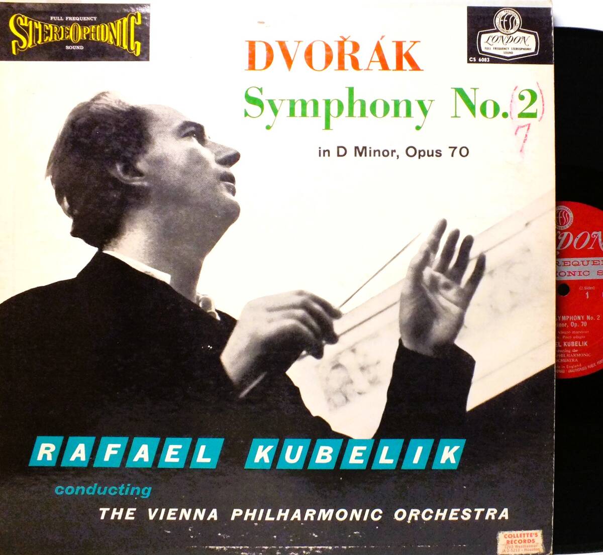 CS 6083 ラファエル・クーベリック KUBELIK ドヴォルザーク 交響曲 第2番 ウィーン・フィルハーモニー LP【8商品以上同梱で送料無料】2511拍卖