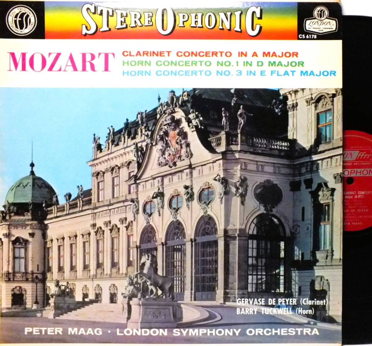 CS 6178 【クラリネット】ジェルヴァース・ドゥ・ペイエ マーク モーツァルト クラリネット協奏曲 LP【8商品以上同梱で送料無料】2511拍卖