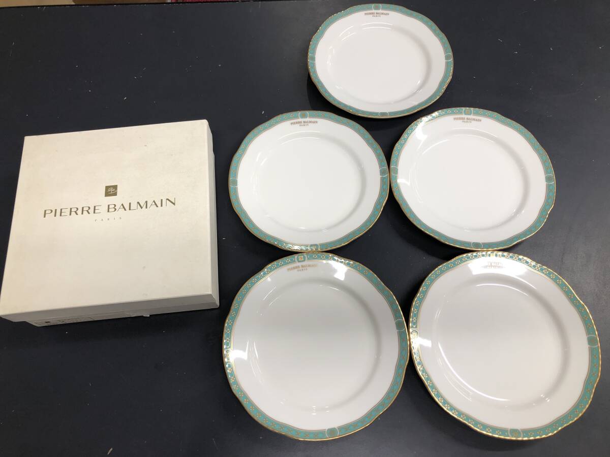 HB5269 PIERRE BALMAIN ポンパドール ケーキ皿セット 5枚 プレート 洋食器 ピエールバルマン拍卖