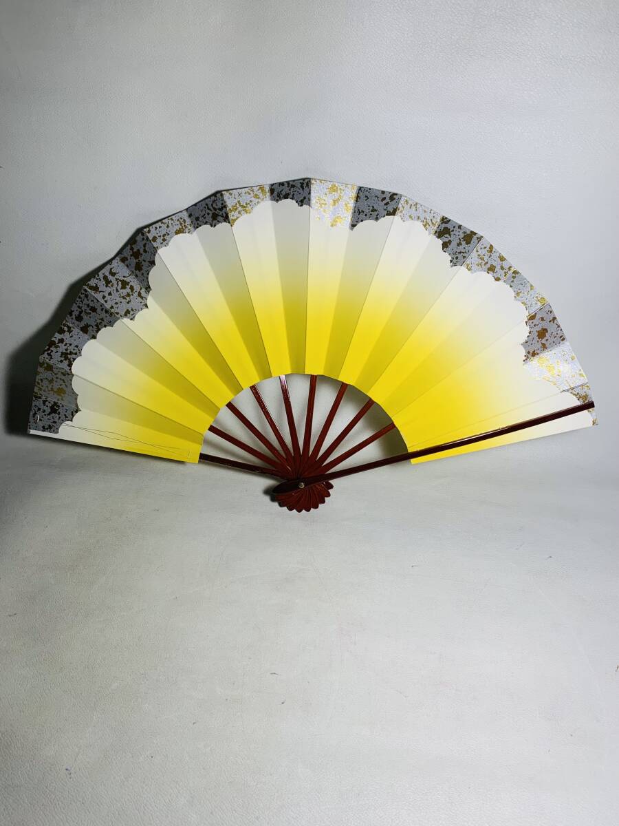 舞扇 扇子 「白金黄」r722 /日本舞踊 能楽 能扇 扇子 飾扇拍卖