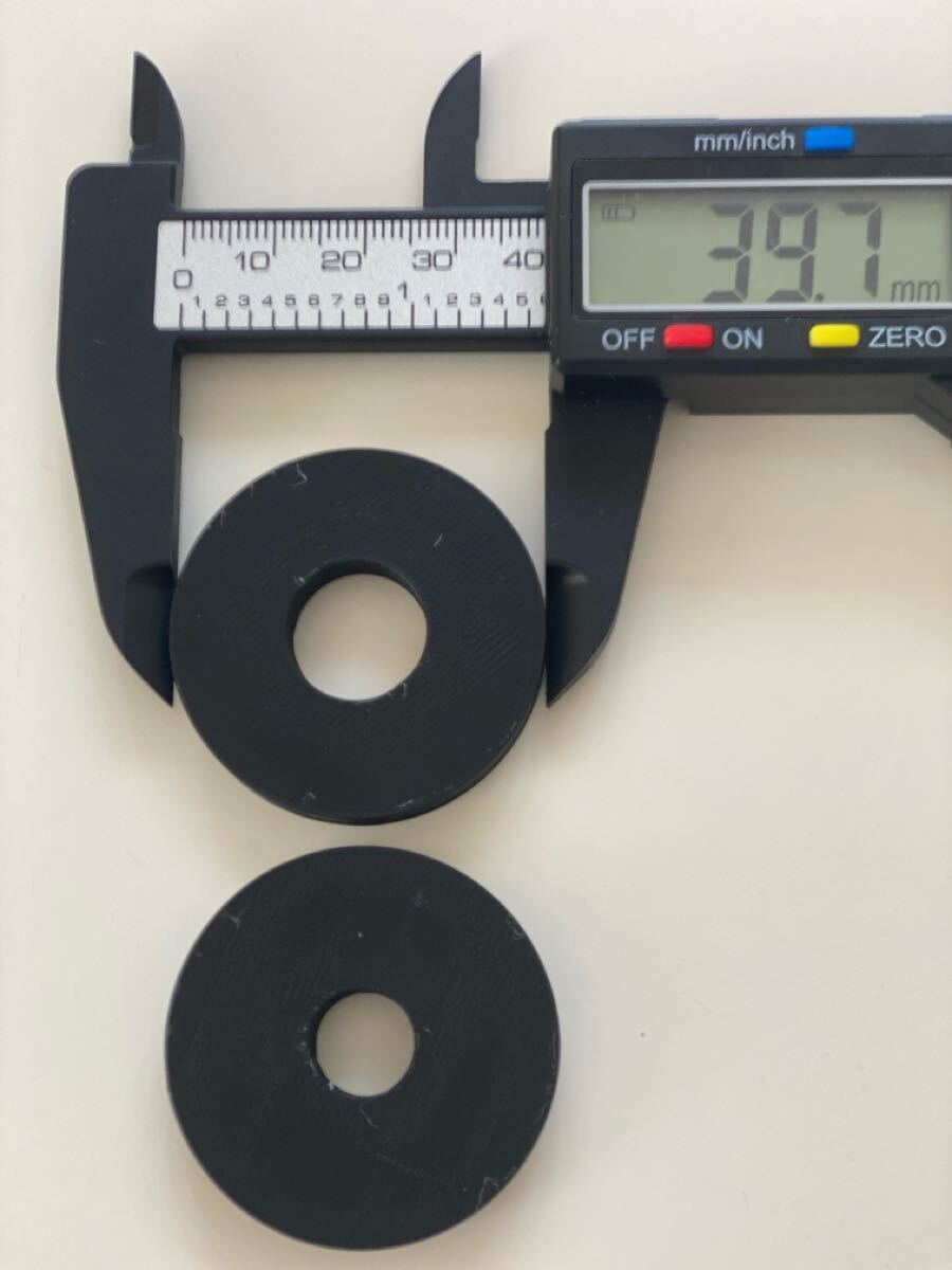 BMX ペグ延長スペーサー 前後用2枚セット 内径10mm&14mm用 厚さ6mm(変更可)外径 39.7mm(変更可)拍卖