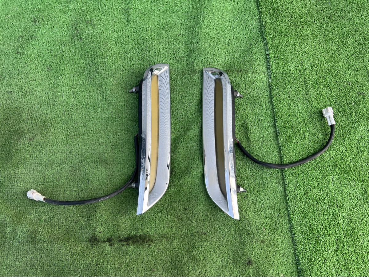 LEDバンパーイルミネーション E52 エルグランド ハイウェイスター 前期 デイライト メッキガーニッシュ ベゼルカバー LED フィニッシャー拍卖