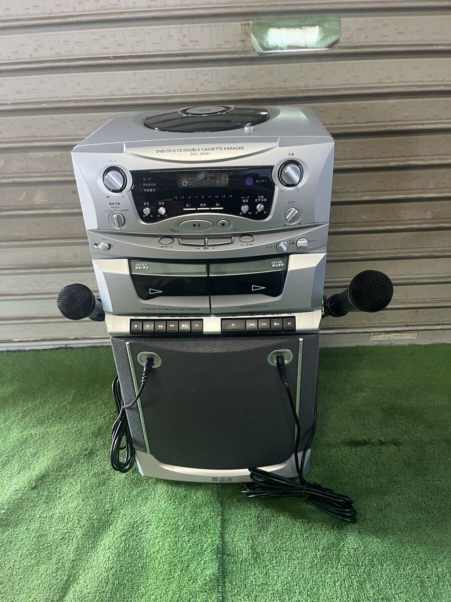16w14 SOWA DVD &ダブルカセット カラオケシステム DVC-W501 録音 再生 カラオケ機能 音響機器 創和 パーティ 催し物 1000-スタート拍卖