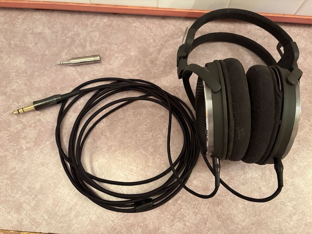 audio-technica ATH-ADX5000?+SONY PC-233S オーディオテクニカ ワイヤード ダイナミックヘッドホン ヘッドフォン ソニー 変換プラグ拍卖
