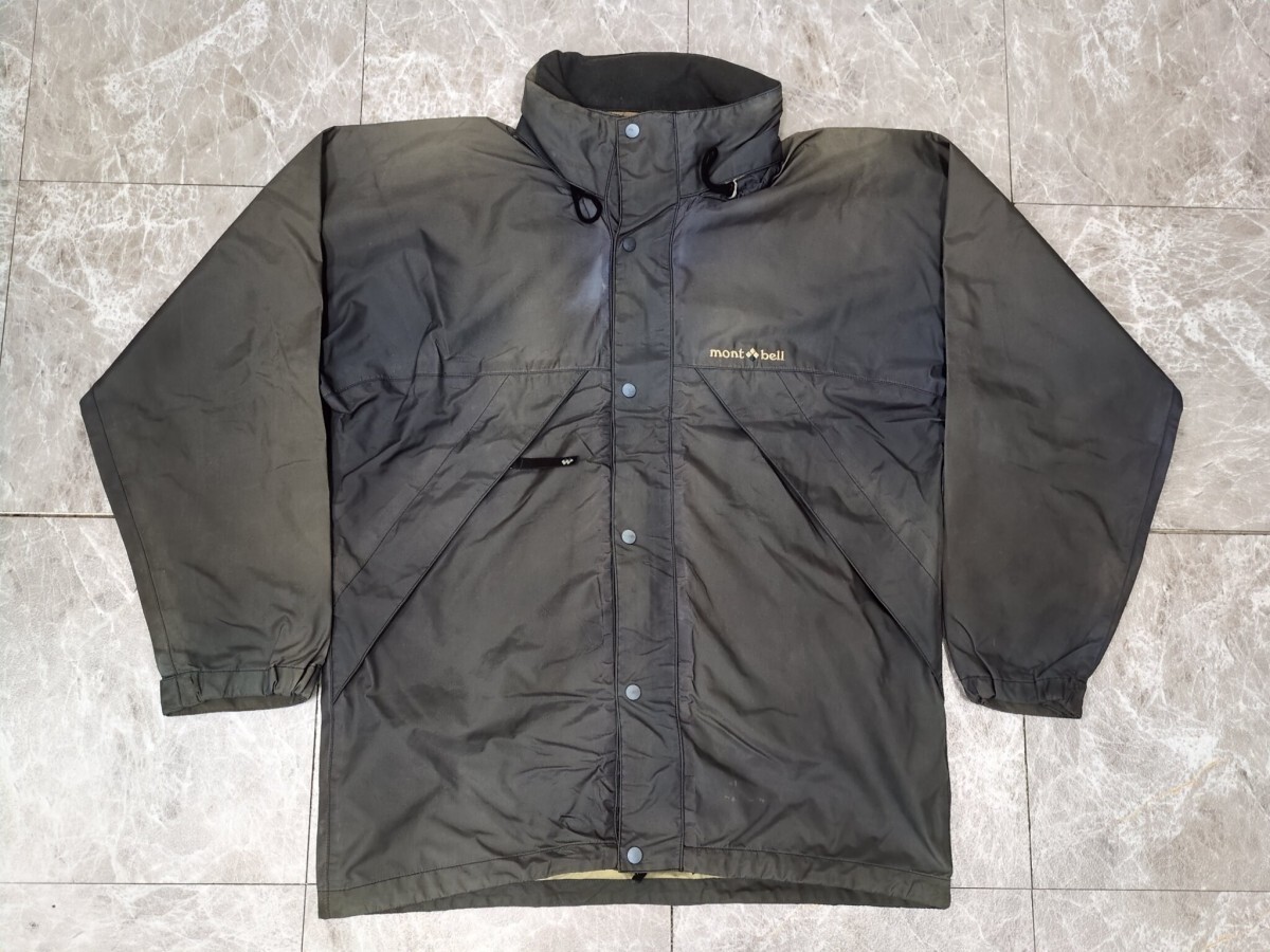 3.モンベル 鬼フェード ゴアテックス ナイロン ジャケット ジャンパー GORE-TEX montbell メンズM 紺系y702拍卖