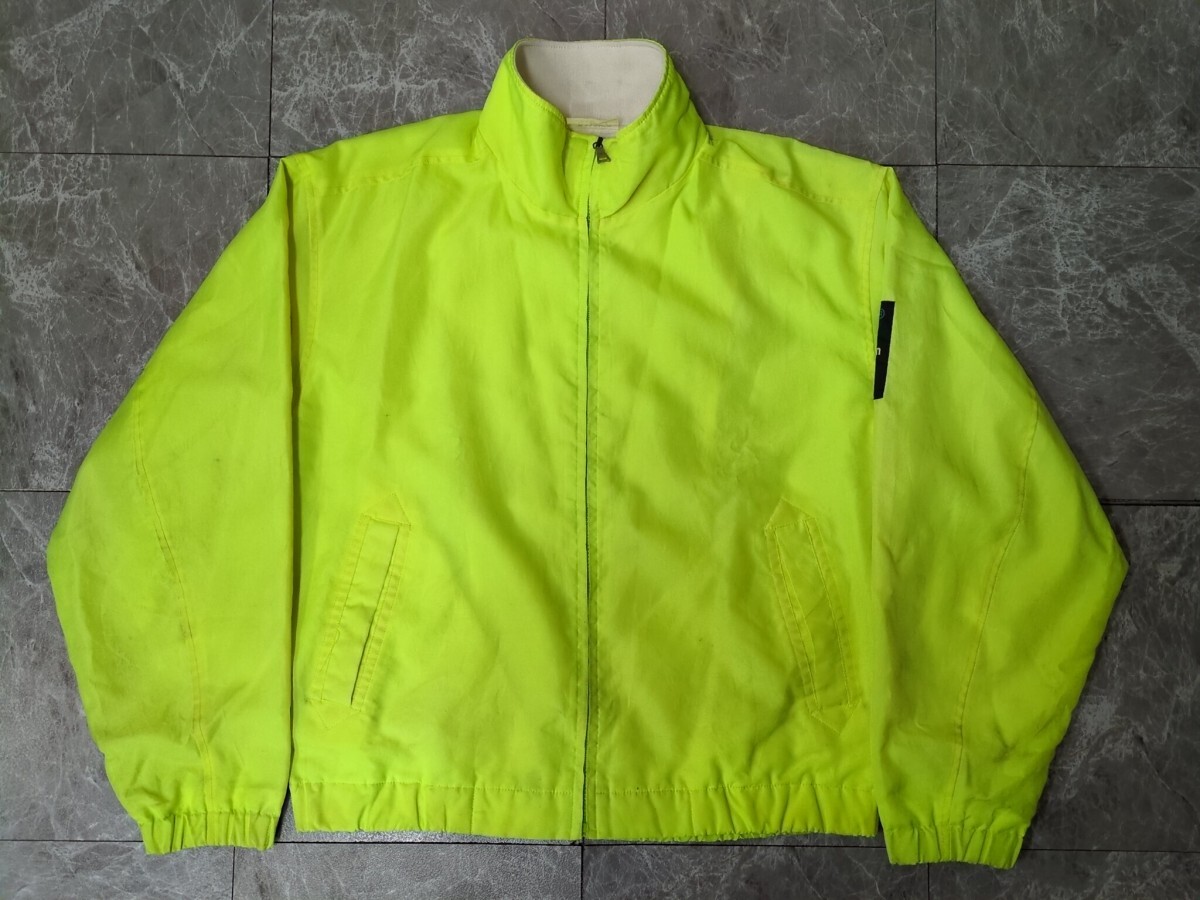 6. 90s ヘリーハンセン ネオンカラー ヴィンテージ ナイロン ジャケット ジャンパー ブルゾン Helly Hansen メンズL 蛍光黄y805拍卖