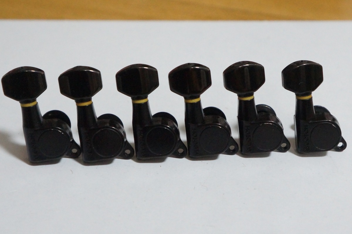GOTOH ロトマチック ペグ ブラック Made In Japan 6連 良品 拍卖