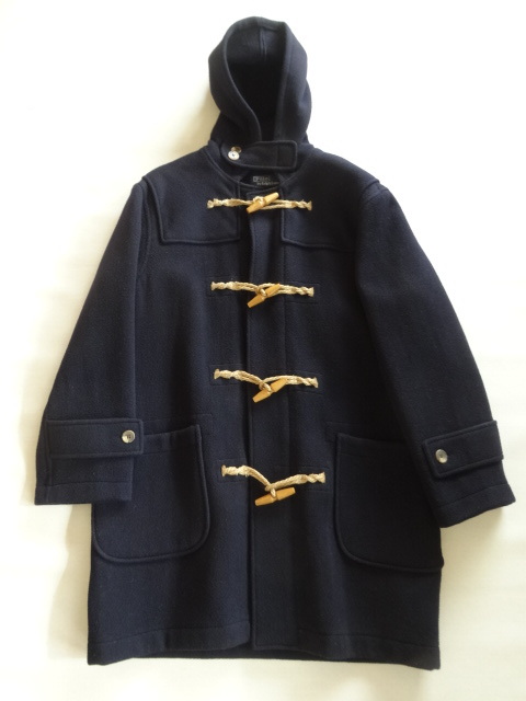 クリーニング済 RALPH LAUREN POLO ラルフローレン ダッフルコート NAVY色 USA MADE 90’S VINTAGE 拍卖