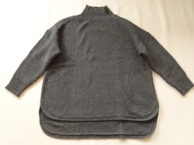 mao made マオメイド モックネック ハイネック セーター FREE SIZE CHACOAL GREY拍卖