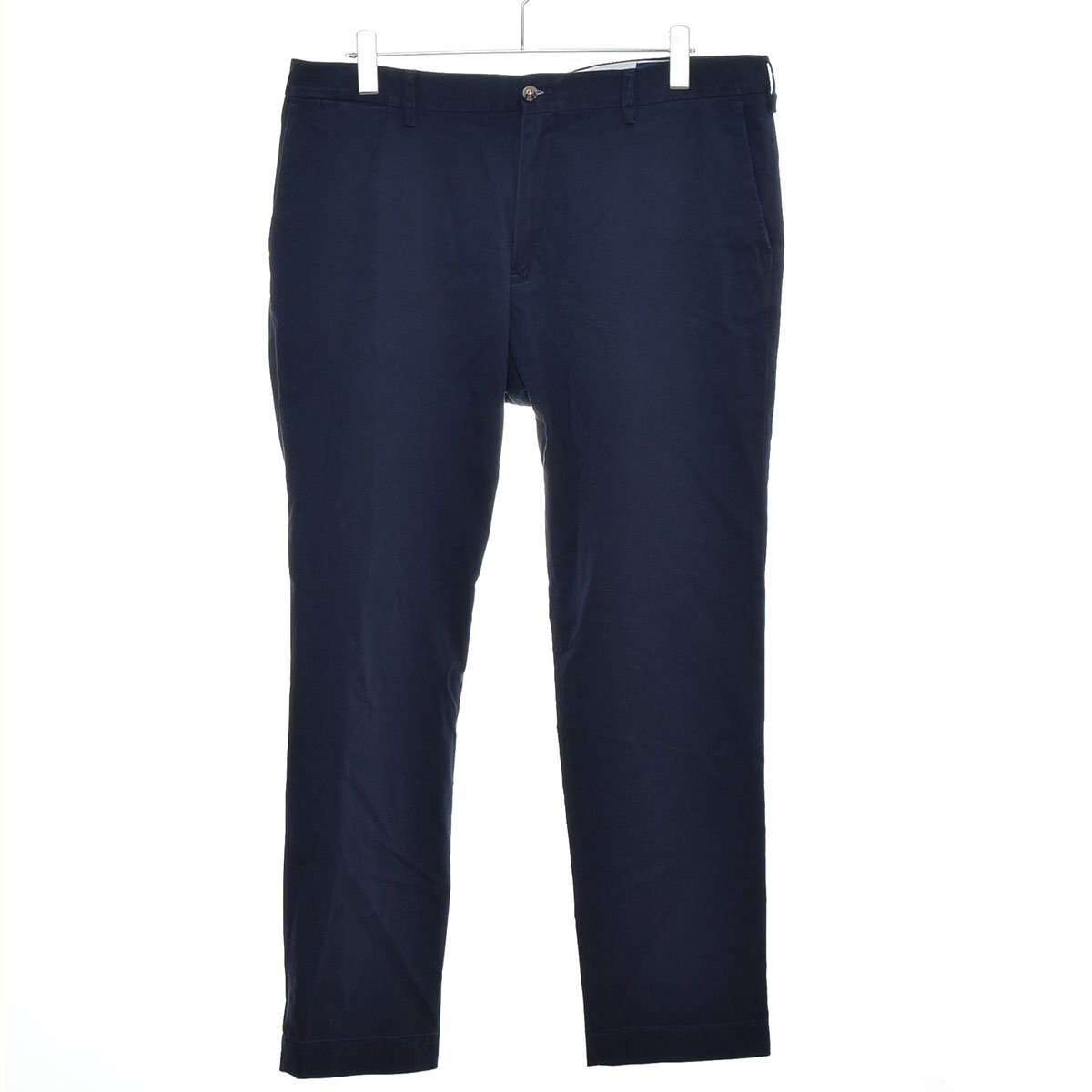 ◆566922 POLO RALPH LAUREN ラルフローレン ◇チノパンツ 23AW SLFNEWPORTP-FLAT-PANT サイズW38 現行QRタグ メンズ ネイビー拍卖