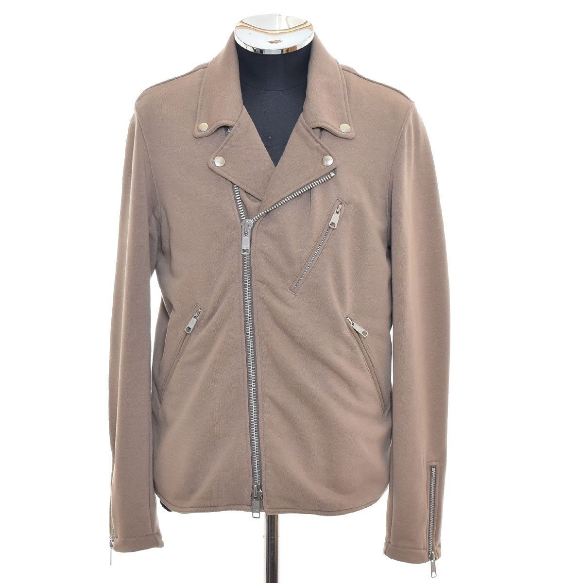 ◆569368 BEAUTY&YOUTH UNITED ARROWS ユナイテッドアローズ ◇ライダースジャケット スウェットジャケット サイズM メンズ ベージュ拍卖