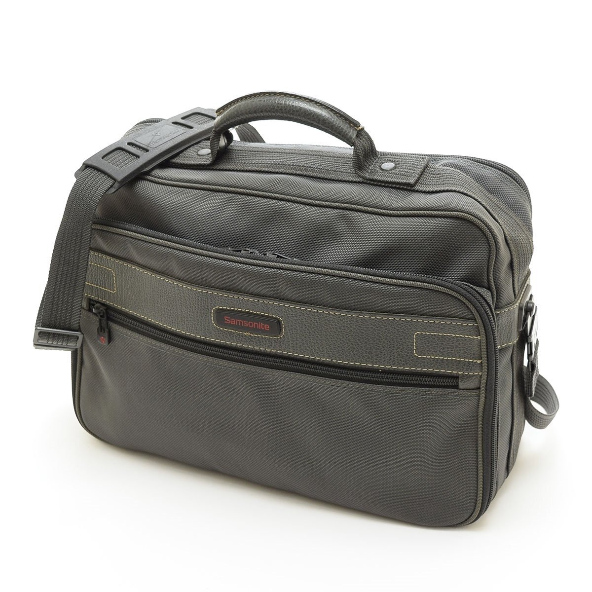 ◆563077 SAMSONITE サムソナイト ブリーフケース 書類カバン ビジネスバッグ ナイロンキャンバス メンズ グレー拍卖