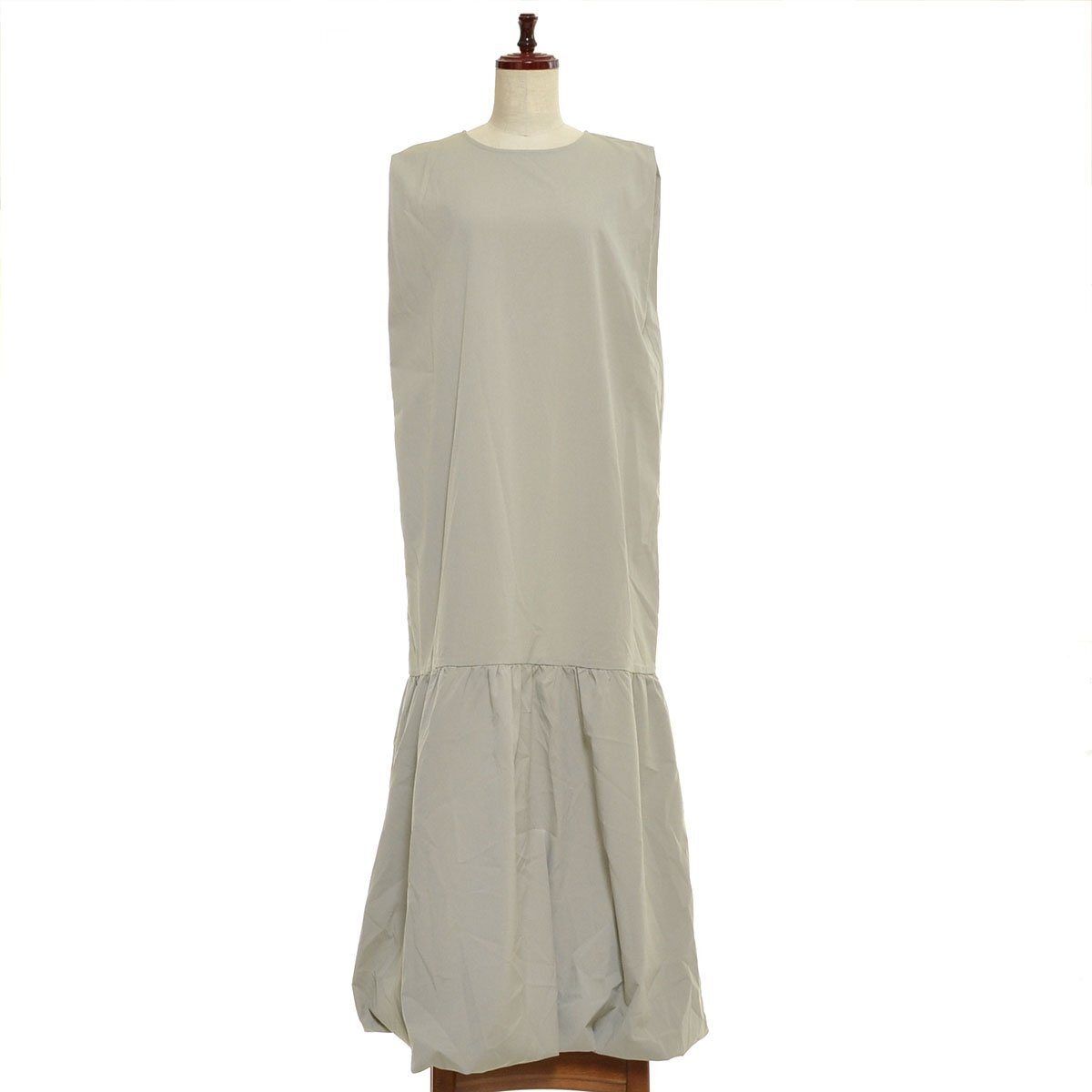 ◇557513 SELECT MOCA セレクトモカ ◆ロングワンピース ボックスシルエットバルーンワンピース サイズL 24ss ノースリーブ レディース拍卖