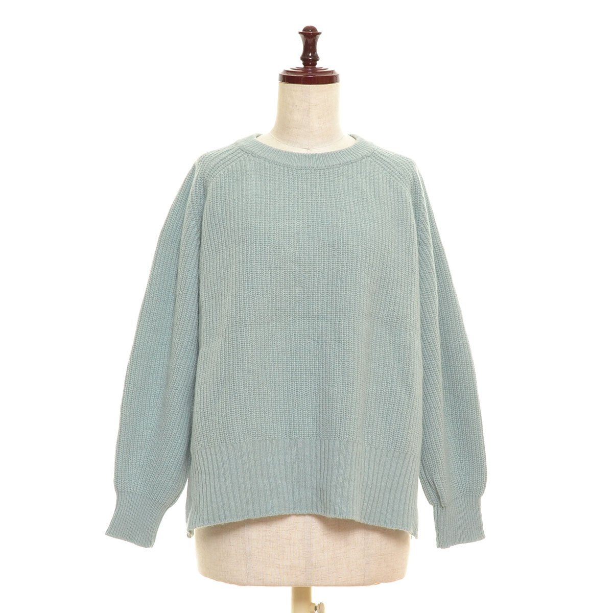 ◇407004 FORK&SPOON フォーク&スプーン URBAN RESEARCH ウールニット長袖セーター マグレブ片畦クルーネックニット サイズOne レディース拍卖