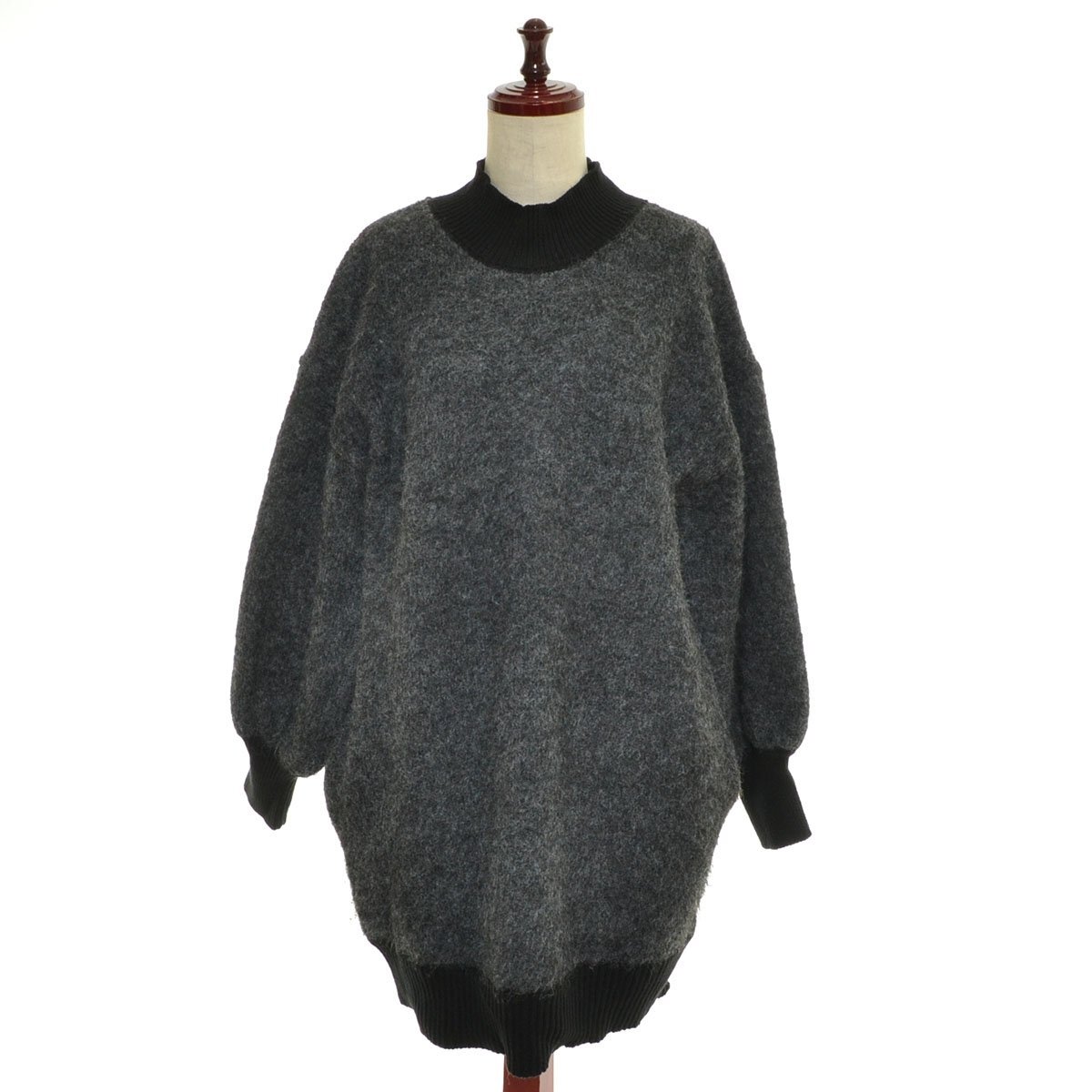 ◇531767 JEANASiS ジーナシス アダストリア ◆セーター メランジキモウBIGプルオーバー JS064144CF ウール混ニット 22aw レディース拍卖