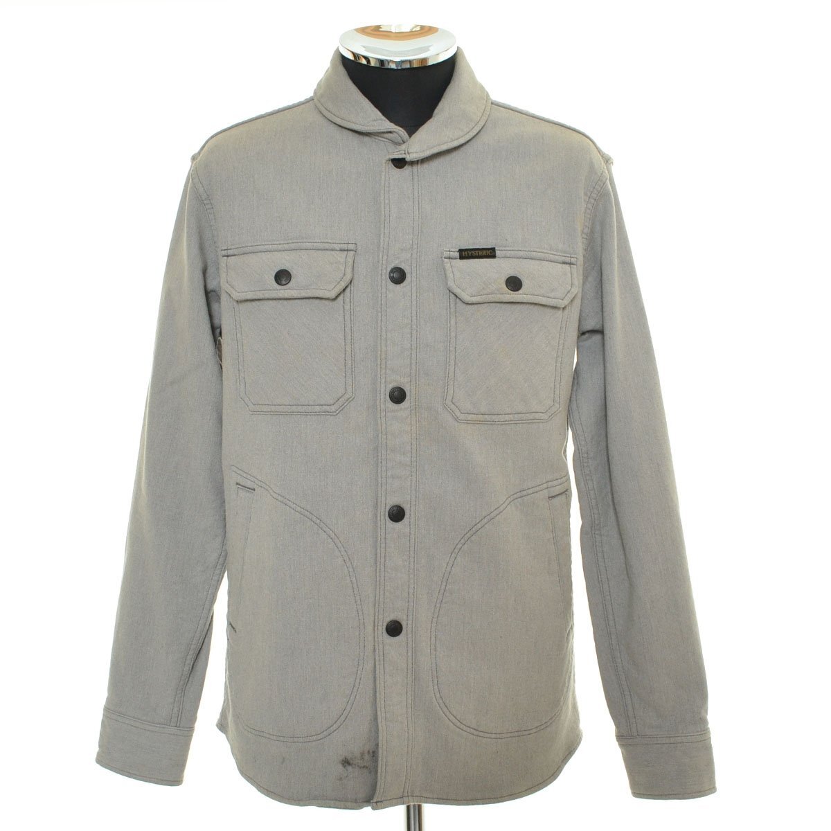 ◆567531 HYSTERIC GLAMOUR ヒステリックグラマー ◇ジャケット サイズS メンズ 日本製 グレー拍卖