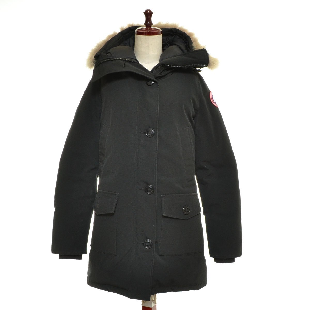 ◇568074 CANADA GOOSE カナダグース ◆ダウンジャケット BRONTE PARKA 2603JL サイズM レディース カナダ製 ブラック拍卖